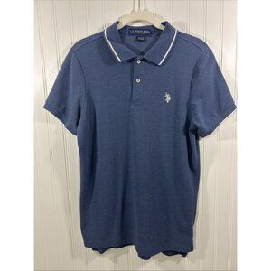 US Polo Assn Men Small Blue Polo Shirt Short Sleeves